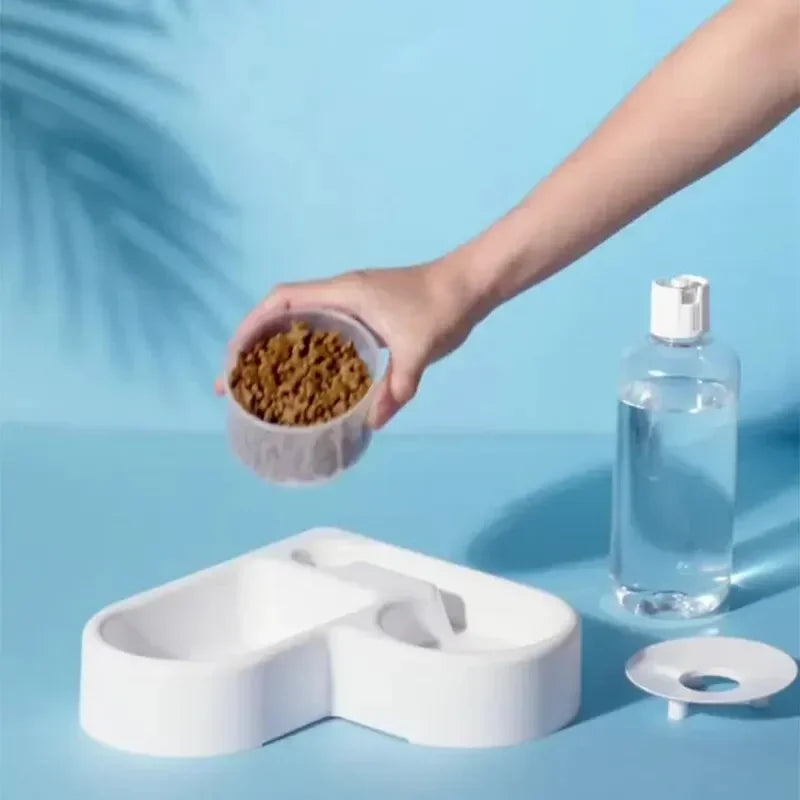 Auto Double Pet Bowl Set