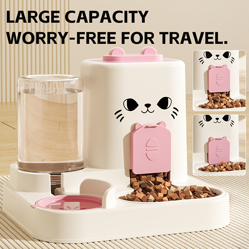 Automatic Cat Feeder and Water Dispenser Set-1