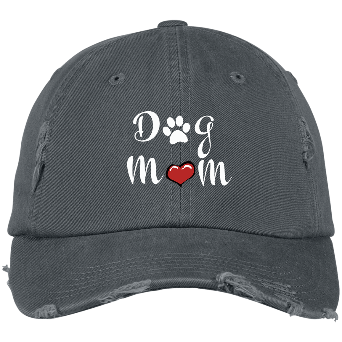 Dog Mom Distressed Hat