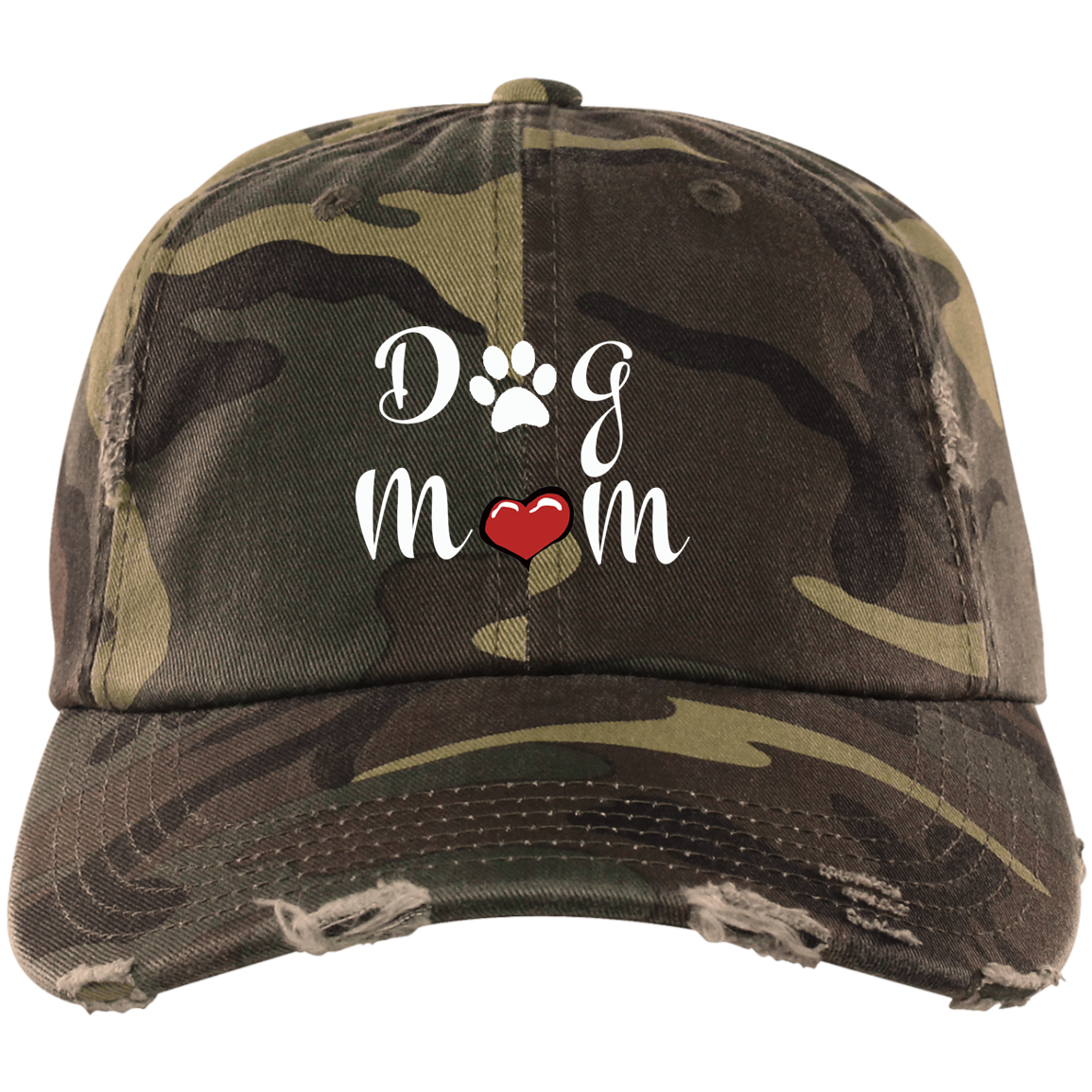 Dog Mom Distressed Hat