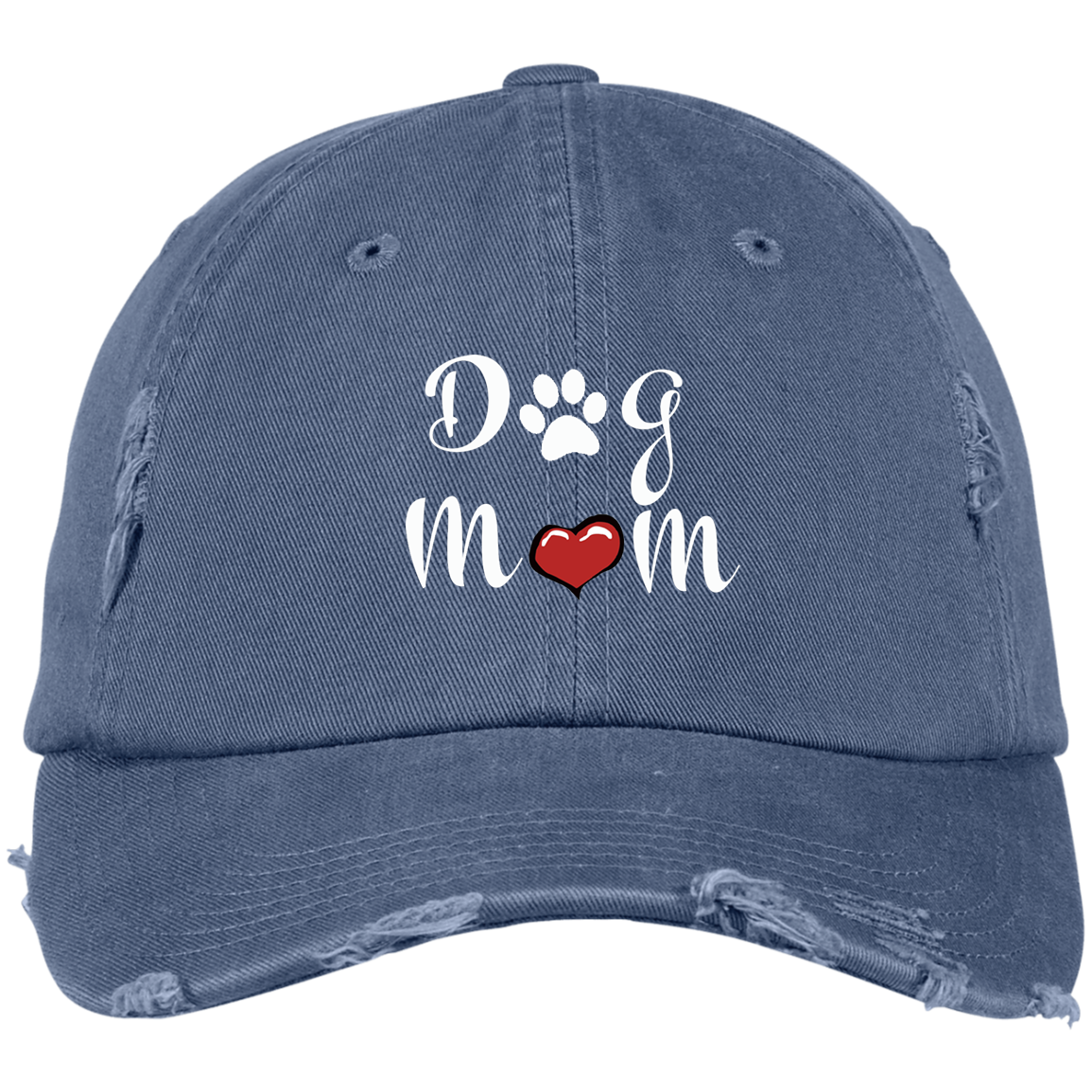 Dog Mom Distressed Hat