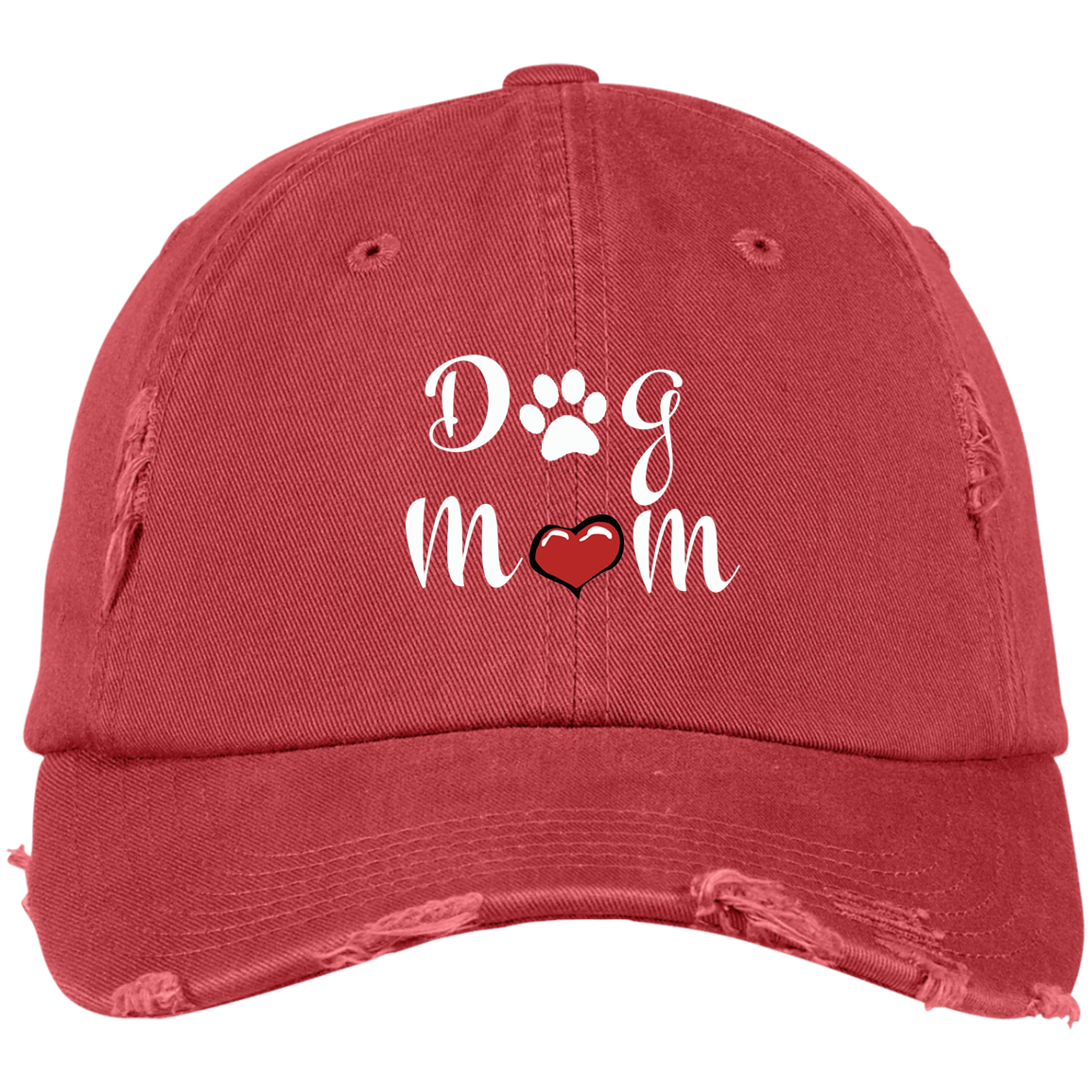 Dog Mom Distressed Hat