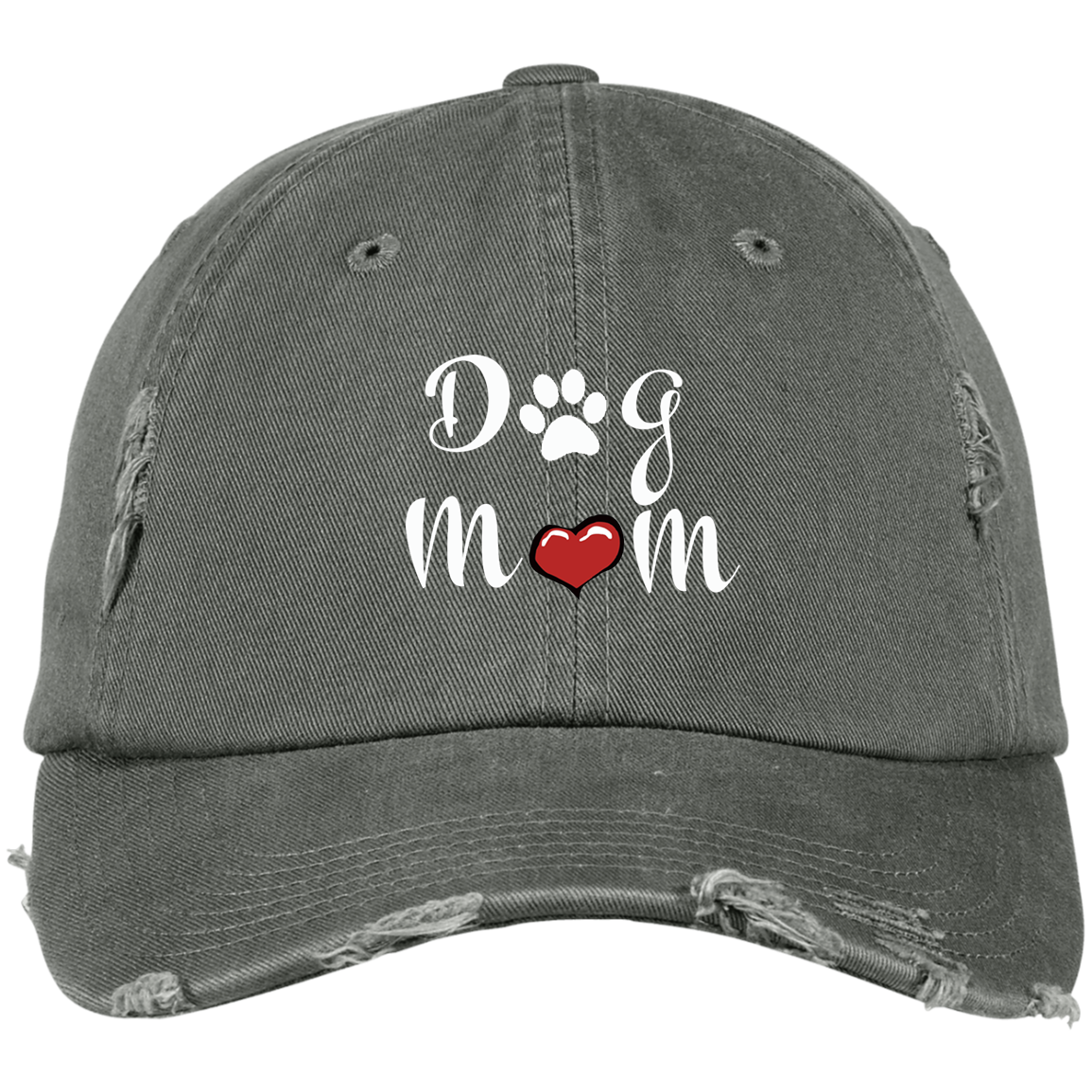 Dog Mom Distressed Hat