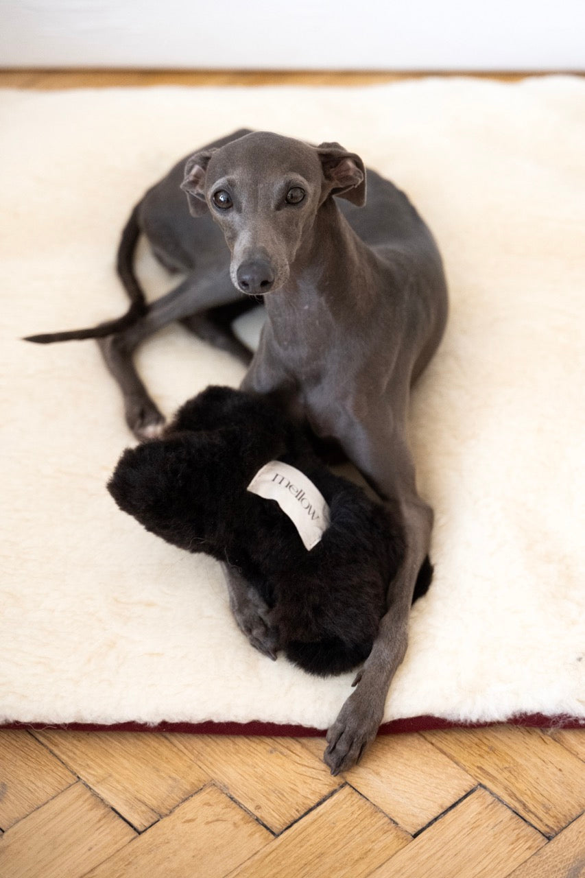 Natural Sheepskin Dog Toy