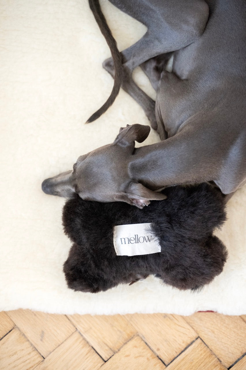 Natural Sheepskin Dog Toy