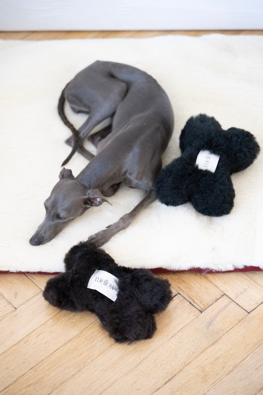 Natural Sheepskin Dog Toy
