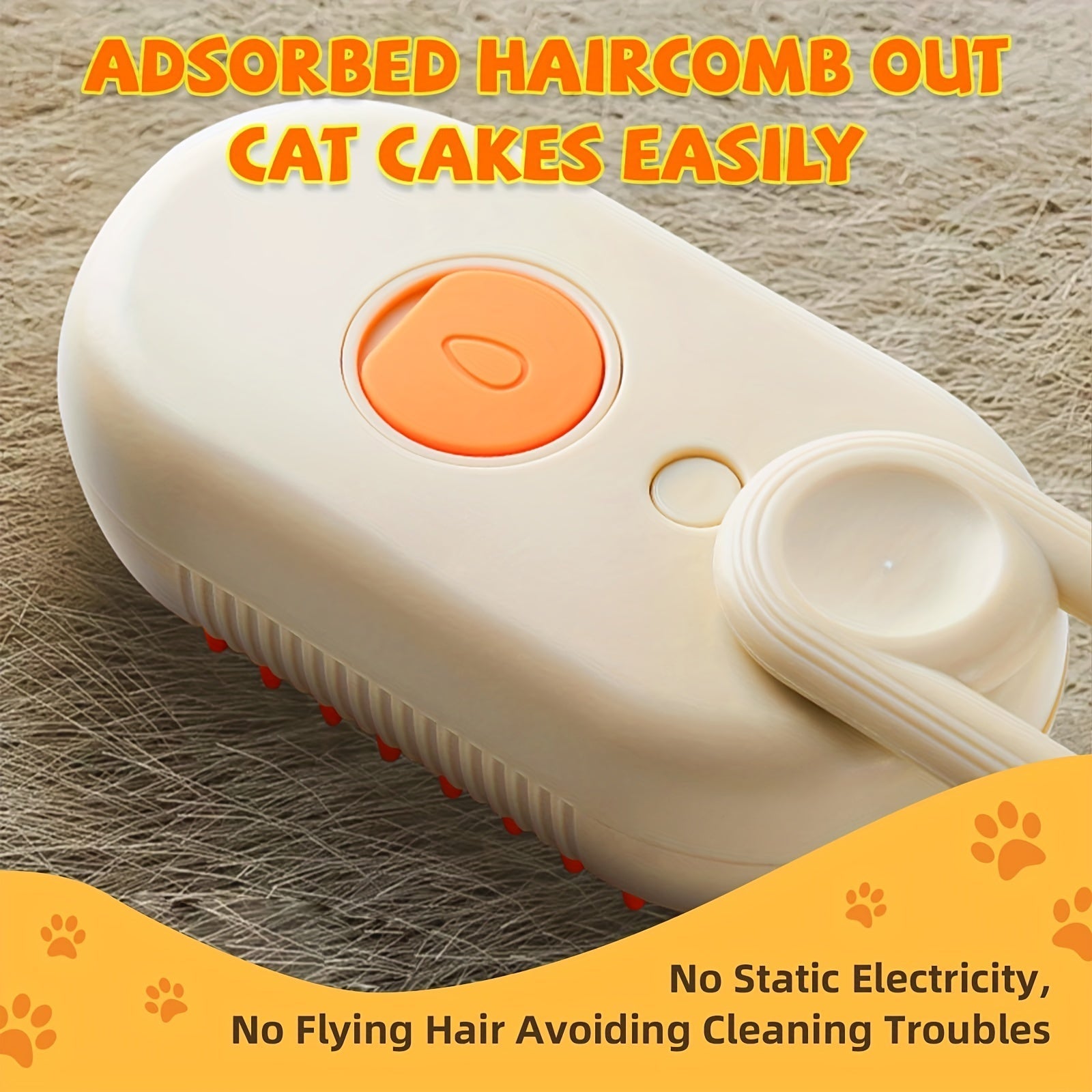 3-in-1 Steam Pet Brush