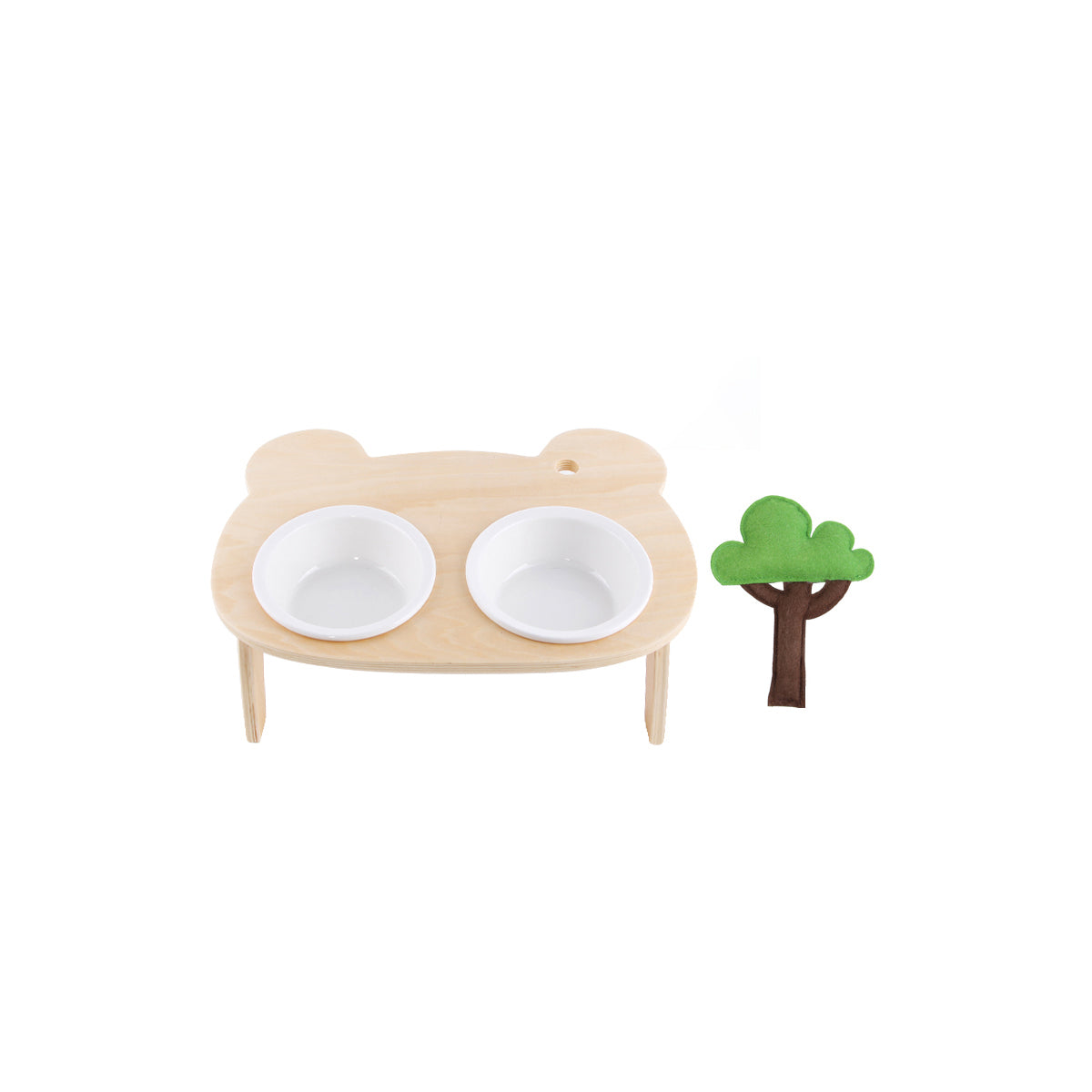Tilted 2-1 Pet Bowl & Stand