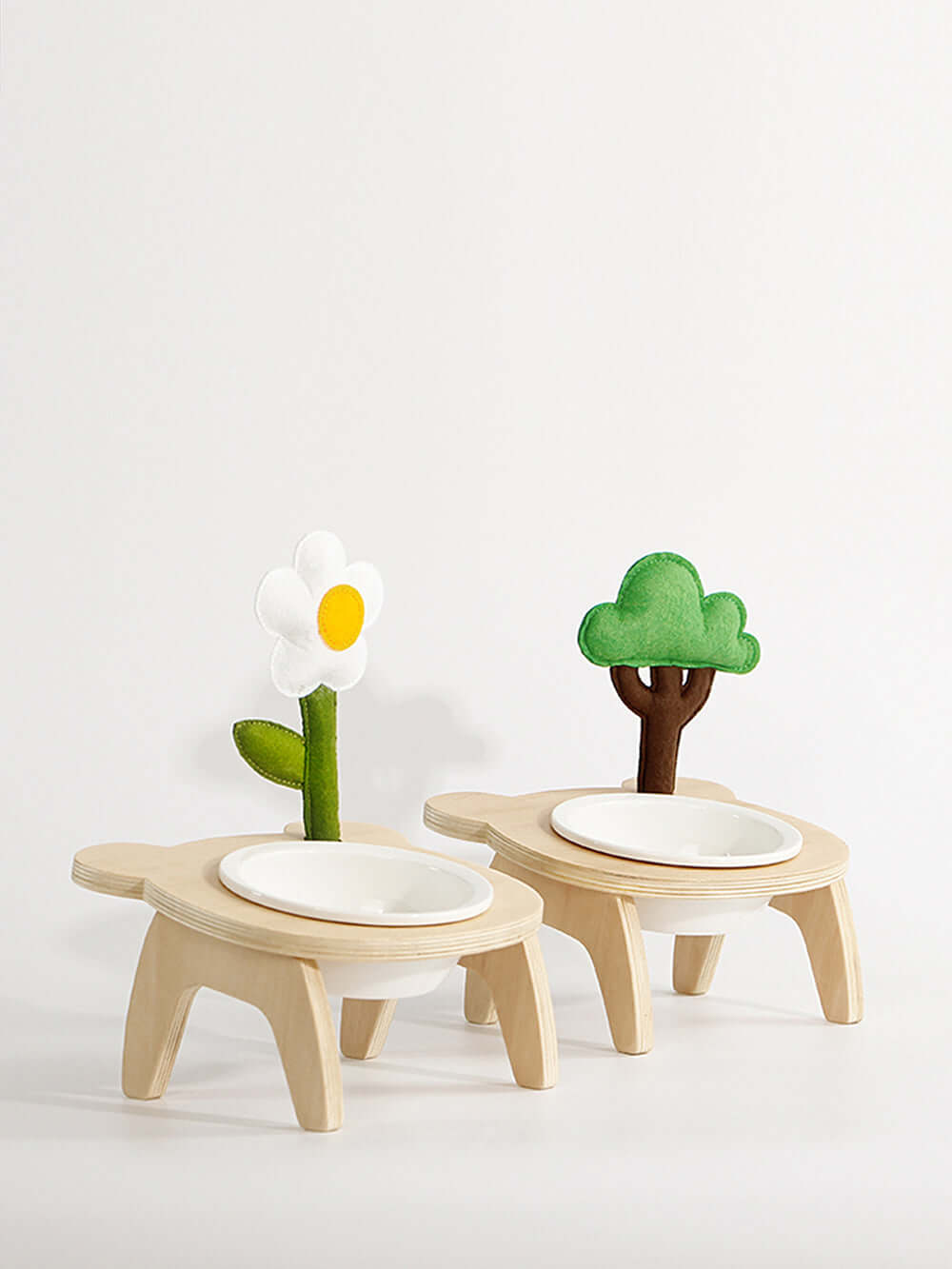 Tilted 2-1 Pet Bowl & Stand